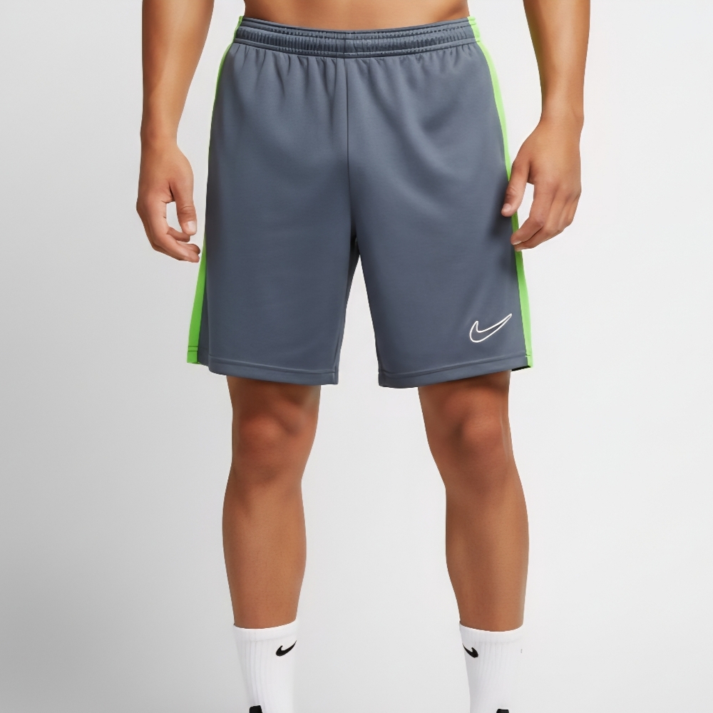 Nike Men's Gray and Green Athletic Shorts